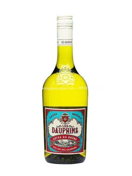 ruou-vang-les-dauphins-cotes-du-rhone-blanc