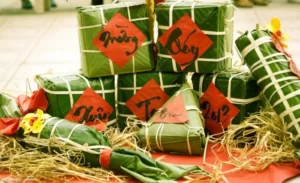 bánh chưng một trong những món ăn ngày tết